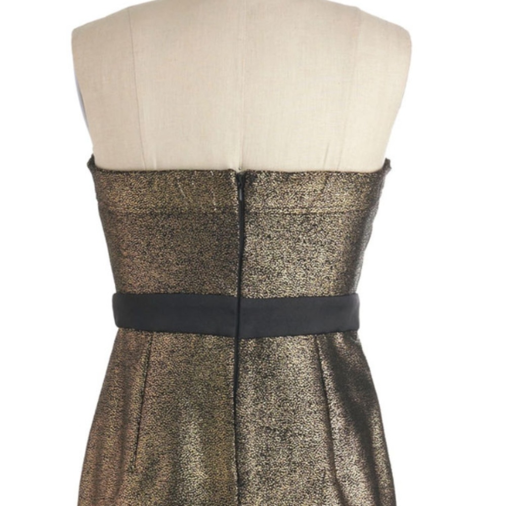 Gilded Gold Mini Dress